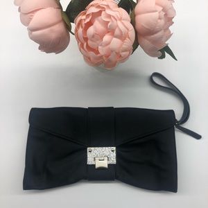 Stewart Weitzman black clutch!